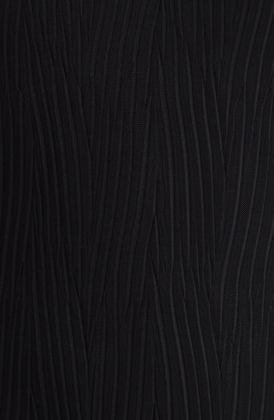 Shop Hugo Boss Long Sleeve Midi Dress In Black
