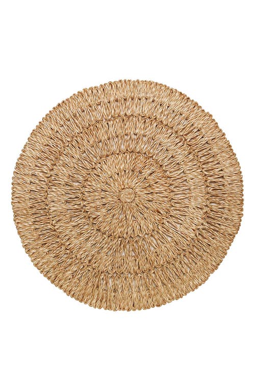 Shop Juliska Set Of 4 Straw Loop Placemats In Natural