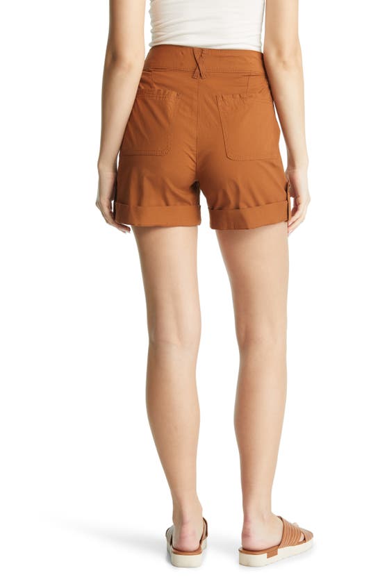 Shop Wit & Wisdom 'ab'solution High Waist Utility Shorts In Pecan