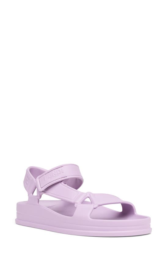 Fendi Hiker Sandal In Lavender