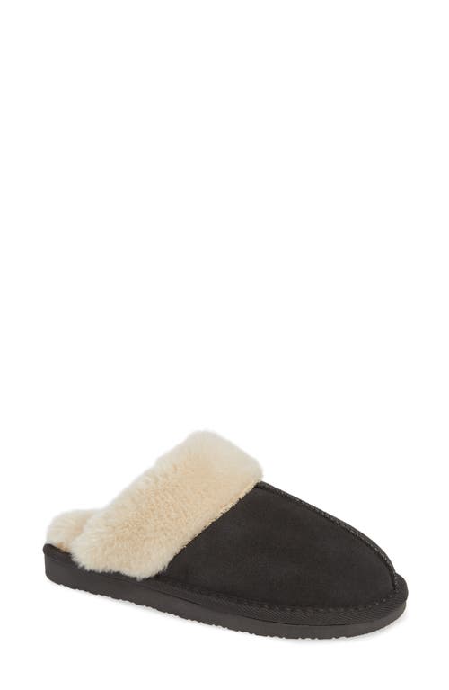 Minnetonka Chesney Mule Slipper Charcoal Suede at Nordstrom,