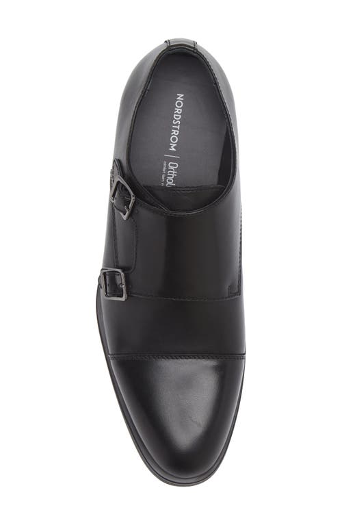 Shop Nordstrom Edison Double Monk Strap Shoe In Black