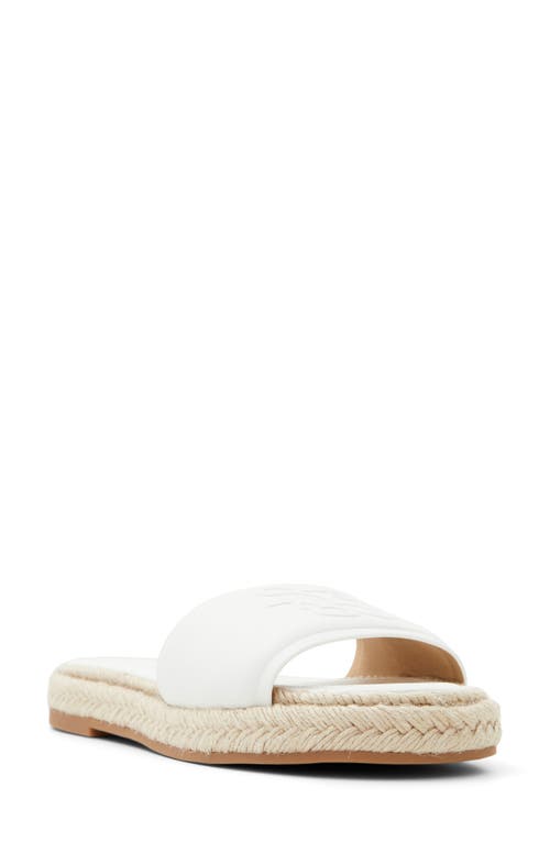 Portia Slide Sandal in White