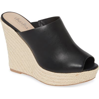 Charles By Charles David Andes Espadrille Mule, Black