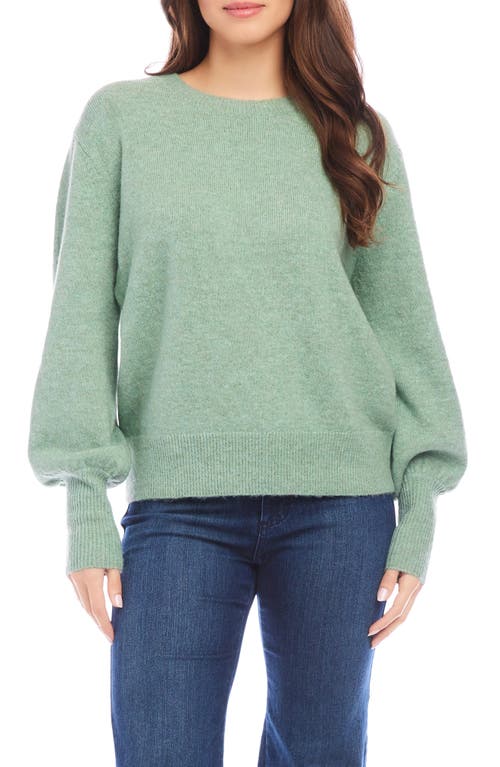 Shop Karen Kane Bishop Sleeve Sweater In Sage