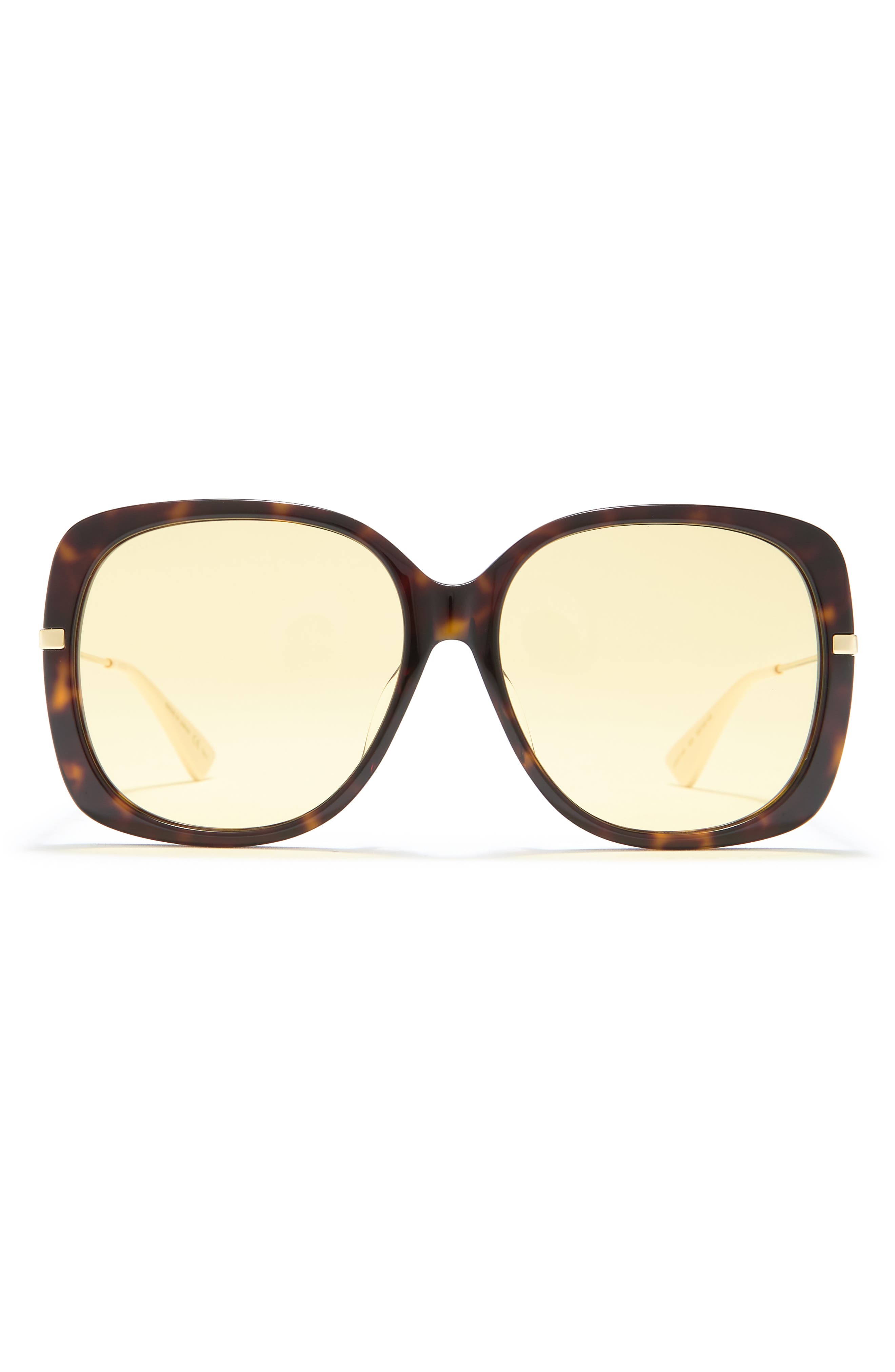 gucci 59mm square sunglasses