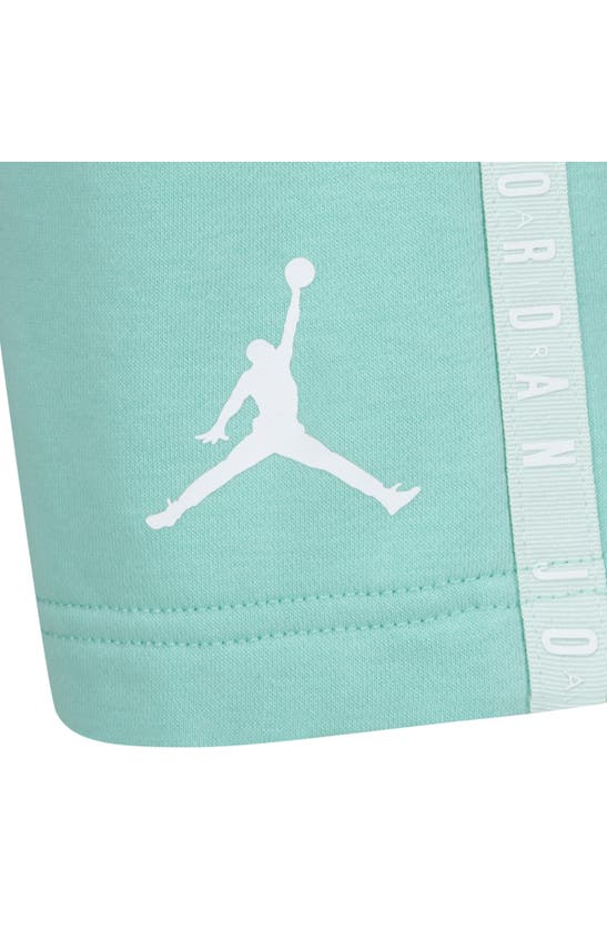 Shop Jordan Kids' Jumpman Colorblock T-shirt & Sweat Shorts Set In Emerald Rise
