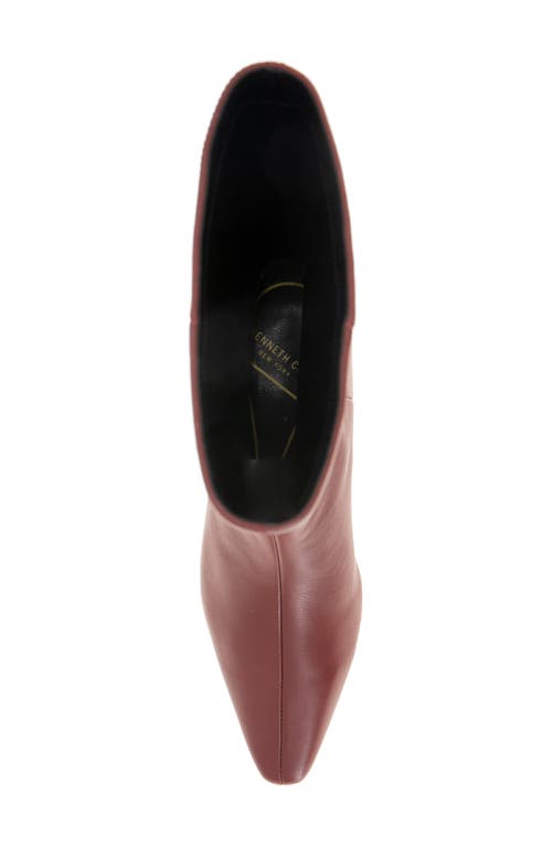 Kenneth Cole Meryl Pointed Toe Boot In Rio Red Leather