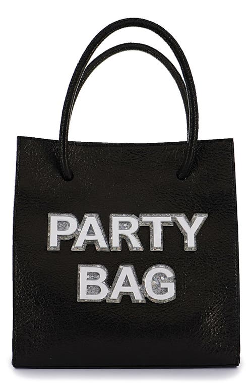 Mini Party Bag Tote in Black