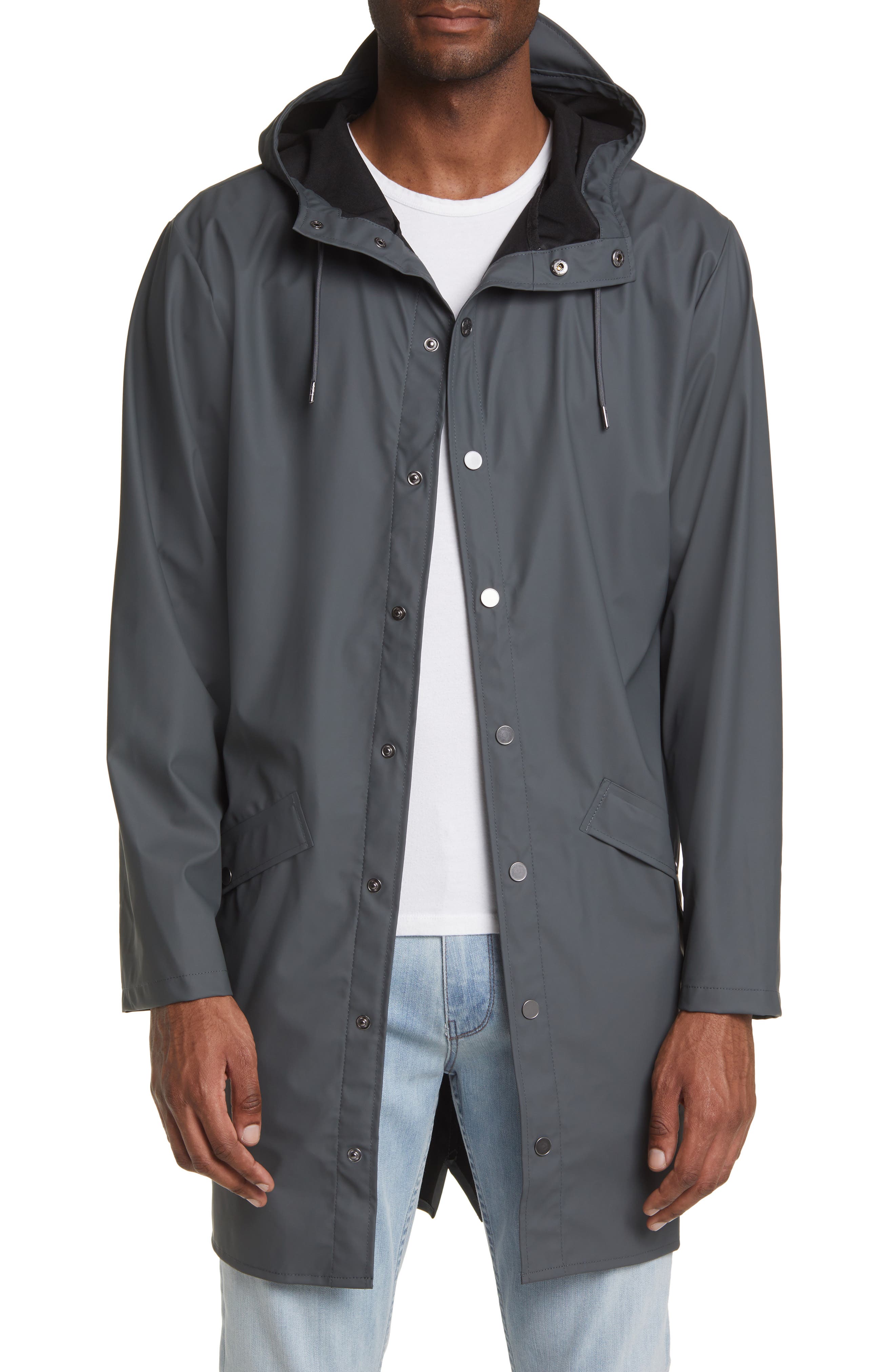 mens grey rain jacket