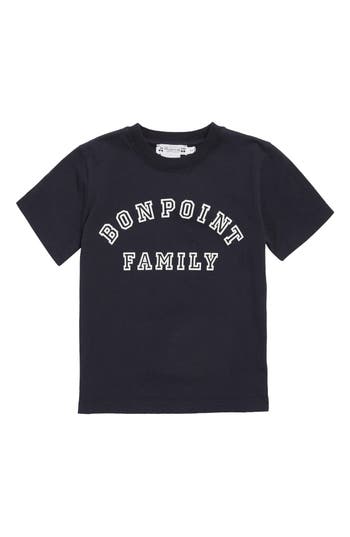 Bonpoint Kids' Thibald Logo Graphic T-shirt In Blue