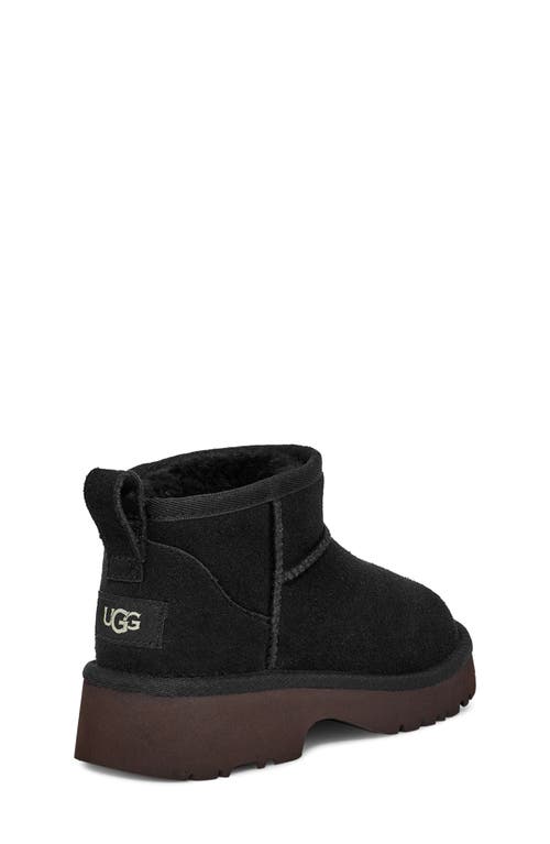 Shop Ugg(r) Kids' Classic Ultra Mini New Heights Platform Boot In Black