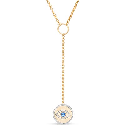 Lesa Michele Evil Eye Pendant Y Necklace