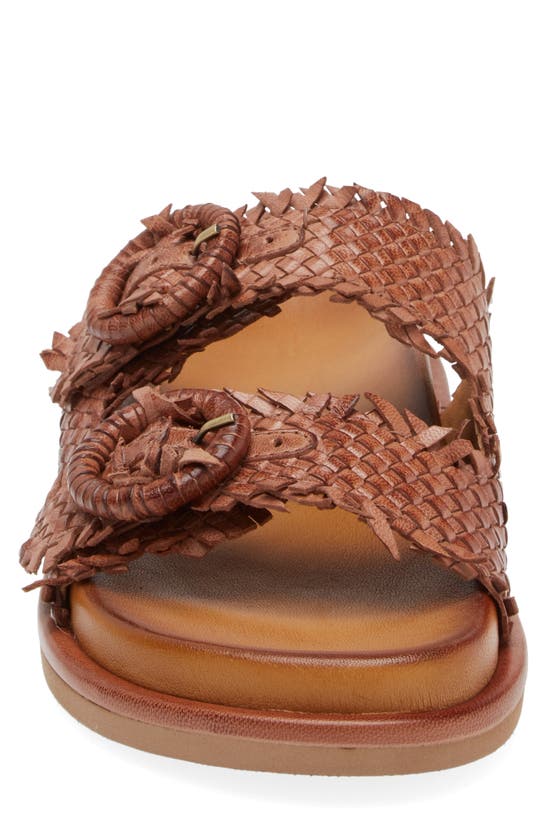 Shop Chocolat Blu Isana Slide Sandal In Brown Leather