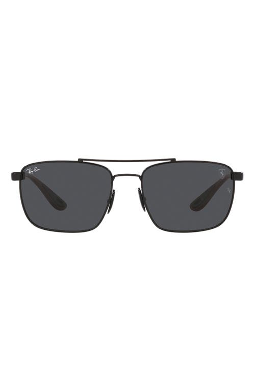 Ray-Ban 58mm Square Sunglasses in Black at Nordstrom
