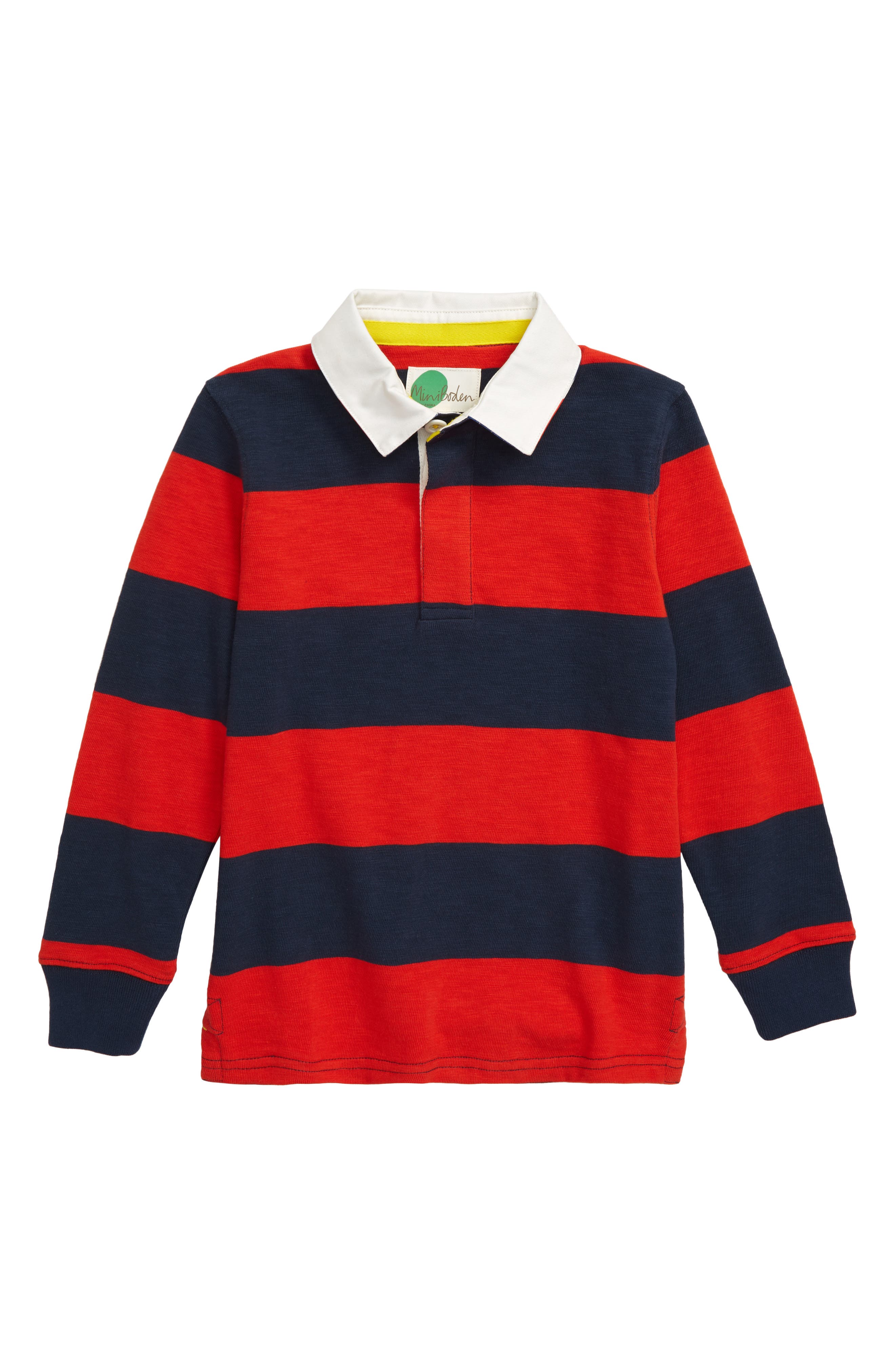 Mini Boden Rugby Polo Shirt (Toddler Boys, Little Boys & Big Boys