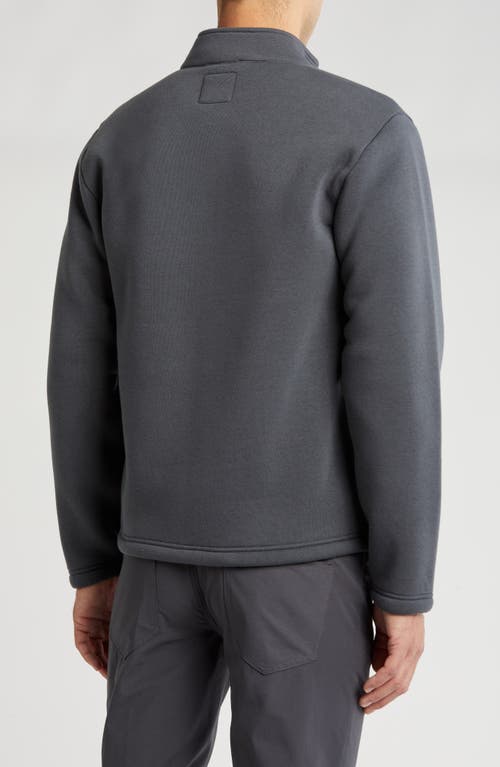Shop Vintage 1946 Faux Shearling Lined Zip Jacket In Space Grey