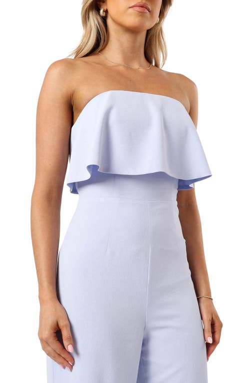 Petal And Pup Petal & Pup Annabella Strapless Jumpsuit In Blue