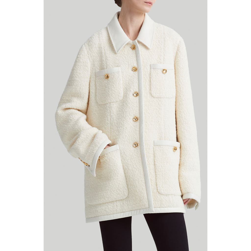 Altuzarra Wool And Cotton Coat In Ivory