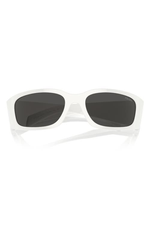 60mm Butterfly Polarized Sunglasses in Bone