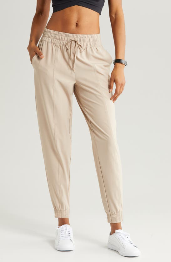 Zella All Day Every Day Joggers In Tan Thread