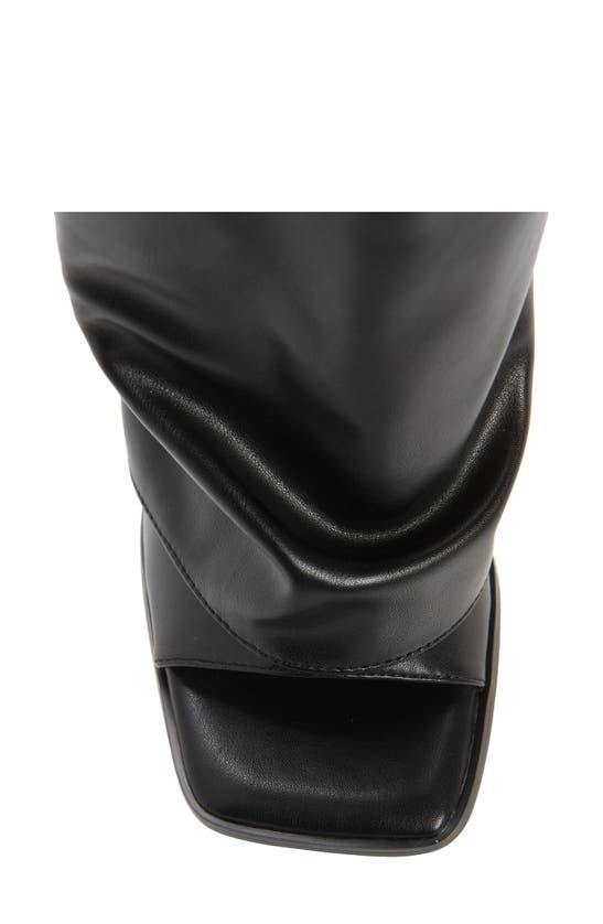 Shop Azalea Wang Alaric Open Toe Boot In Black