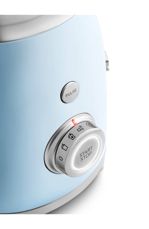 Shop Smeg '50s Retro Style Blender In Pastel Blue