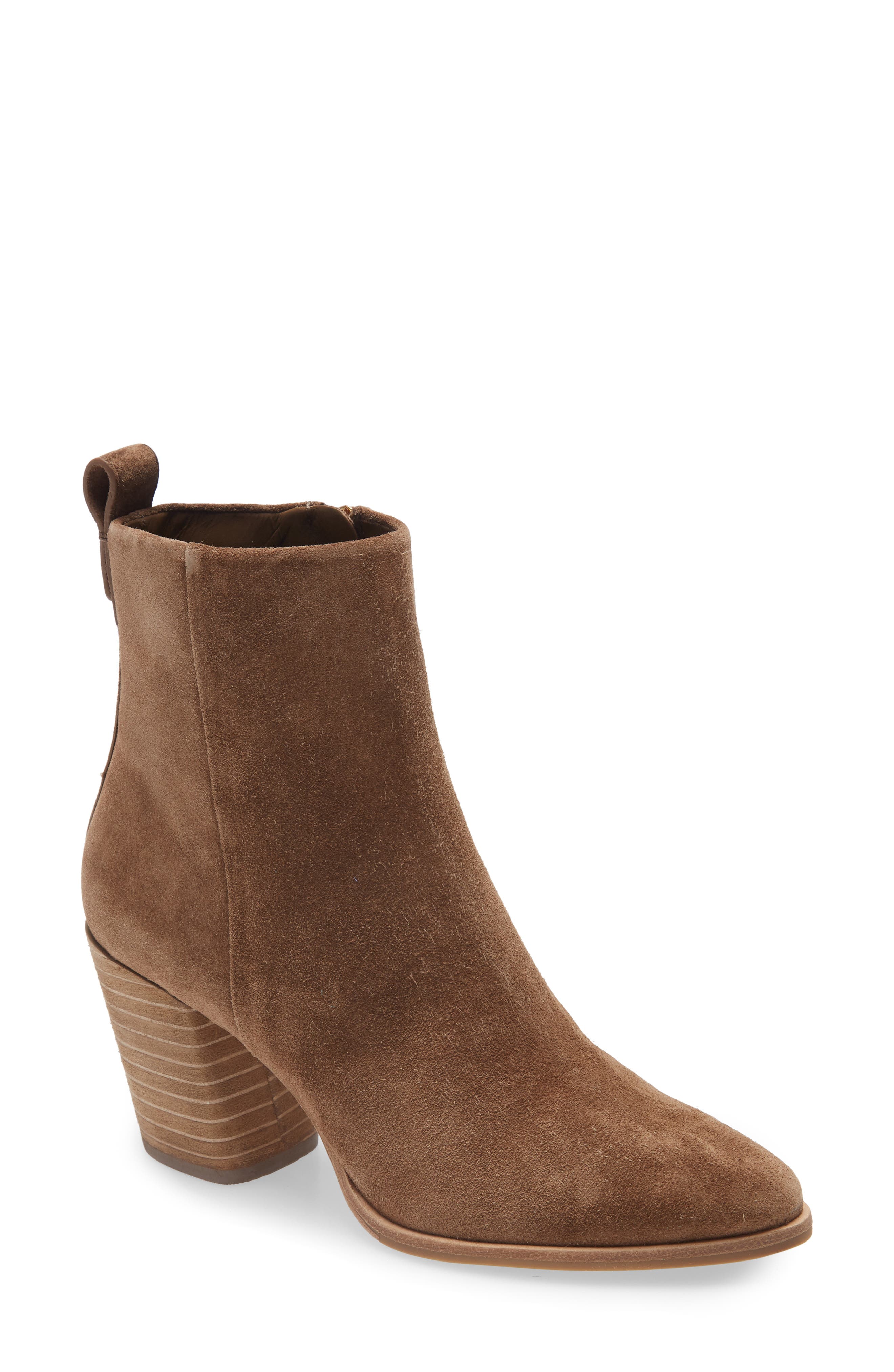 tory burch casual zip up bootie