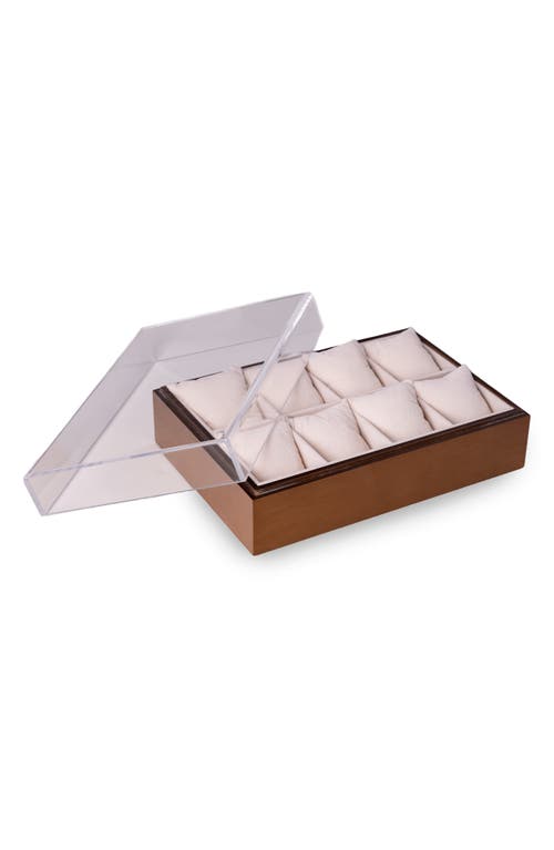 Bey-berk Watch Storage Case In Brown