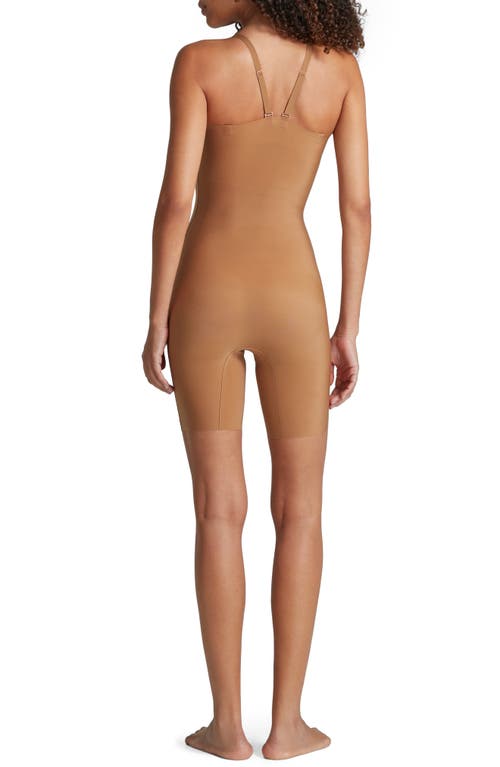 Commando Zone Smoothing Romper In Caramel