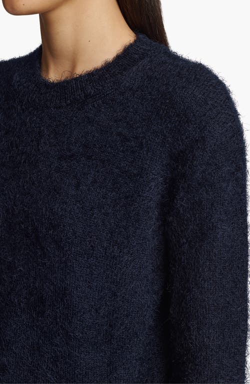 Shop Khaite Irla Silk & Cashmere Sweater In Navy