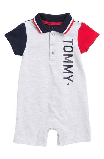 Tommy Hilfiger Kids'  Polo Romper In White