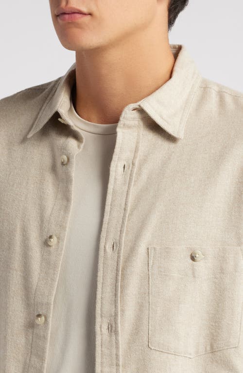 Shop Treasure & Bond Grindle Button-up Shirt In Oatmeal Heather