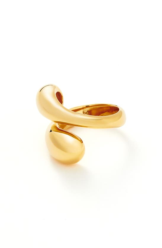 Shop Missoma Savi Sculptural Bypass Ring In Gold