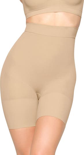 Multicolor Elastic Skims Three-Breasted Shorts: Shape-wear for Women's Home  Wear