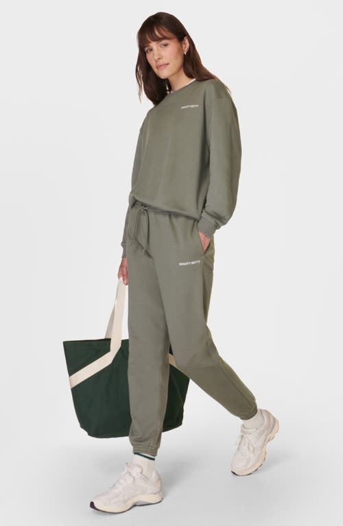 Shop Sweaty Betty Revive Relaxed Joggers In Umbra Green