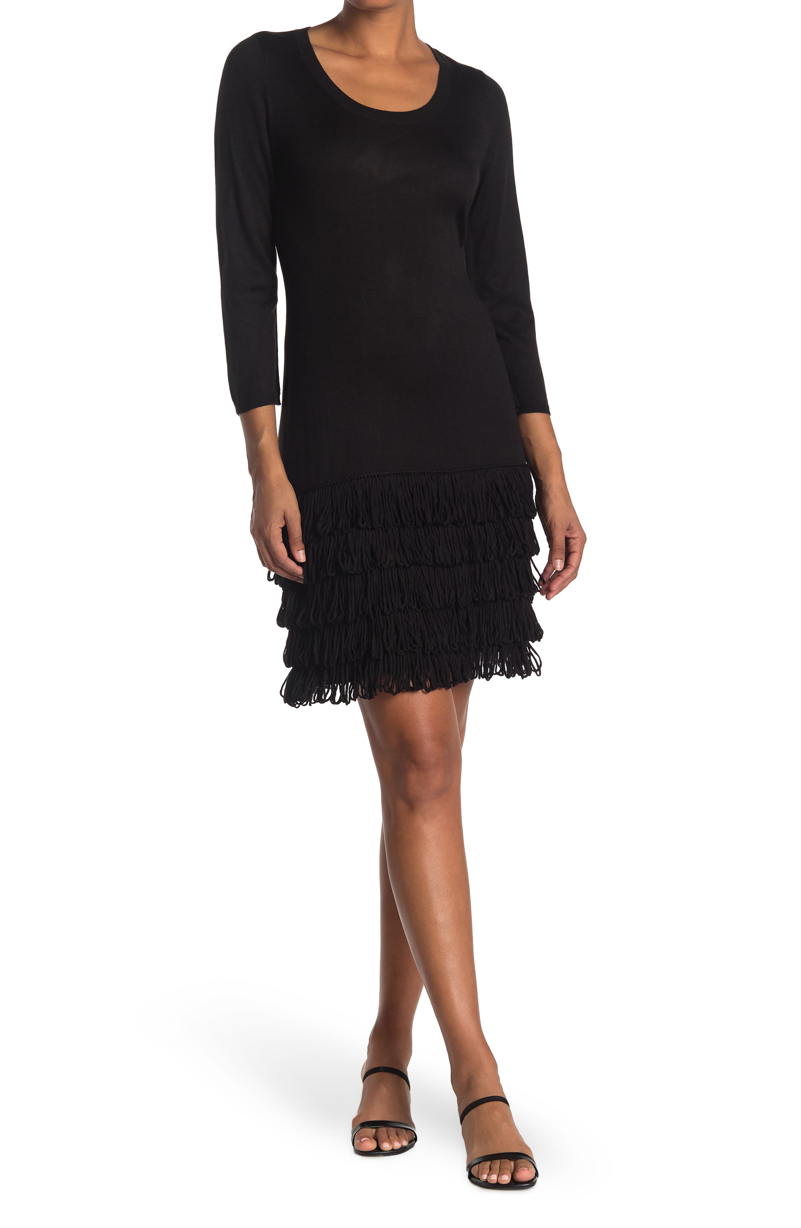black fringe skirt nordstrom rack