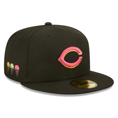 UPC 196818000025 product image for Men's New Era Black Cincinnati Reds Summer Sherbet 59FIFTY Fitted Hat at Nordstr | upcitemdb.com