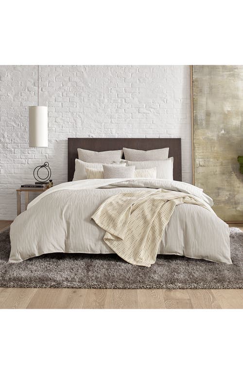 Kenneth Cole New York Chenille Lumbar Pillow Cover Bedding In Ivory/mink Brown