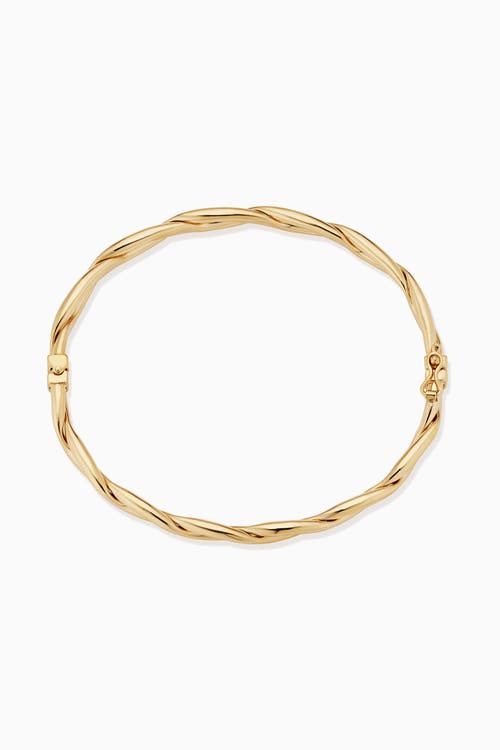 Oradina Amore Bangle In Yellow Gold