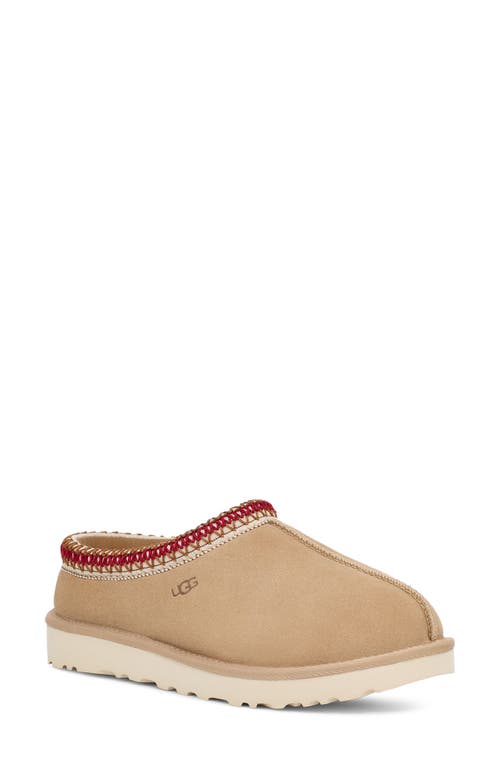 Shop Ugg(r) Tasman Slipper In Sand/dark Cherry