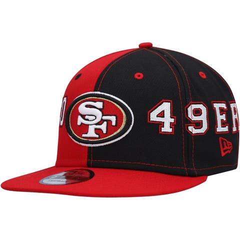 Men's New Era White/Scarlet San Francisco 49ers Sparky Original 9FIFTY  Snapback Hat