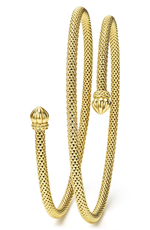 Lagos Signature Caviar Coil Bracelet In Gold