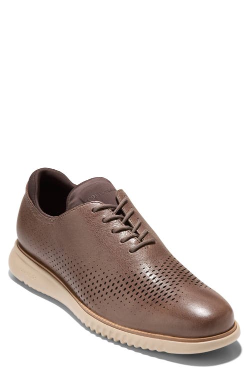 Shop Cole Haan 2.zerogrand Laser Wing Derby In Lava/madeira/oxford