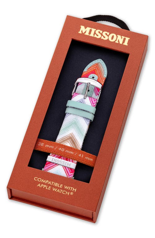 Missoni Authentic Zigzag Knit 24mm Apple Watch® Watchband In Multi