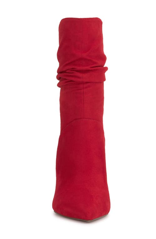 Jessica Simpson Elisti Womens Pull On Stiletto Mid-calf Boots In Red Muse