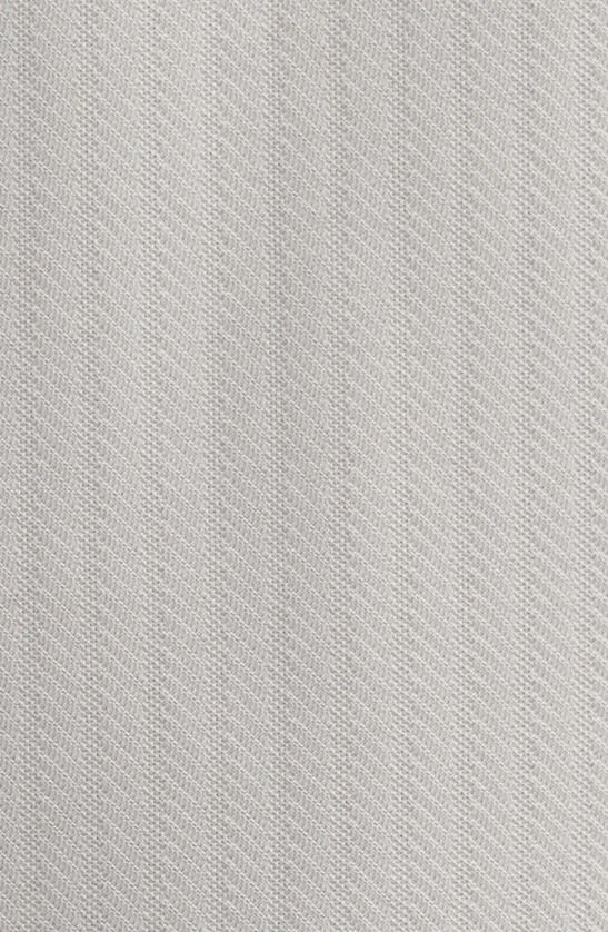 Shop Emporio Armani Textured Stripe Polo In Grey