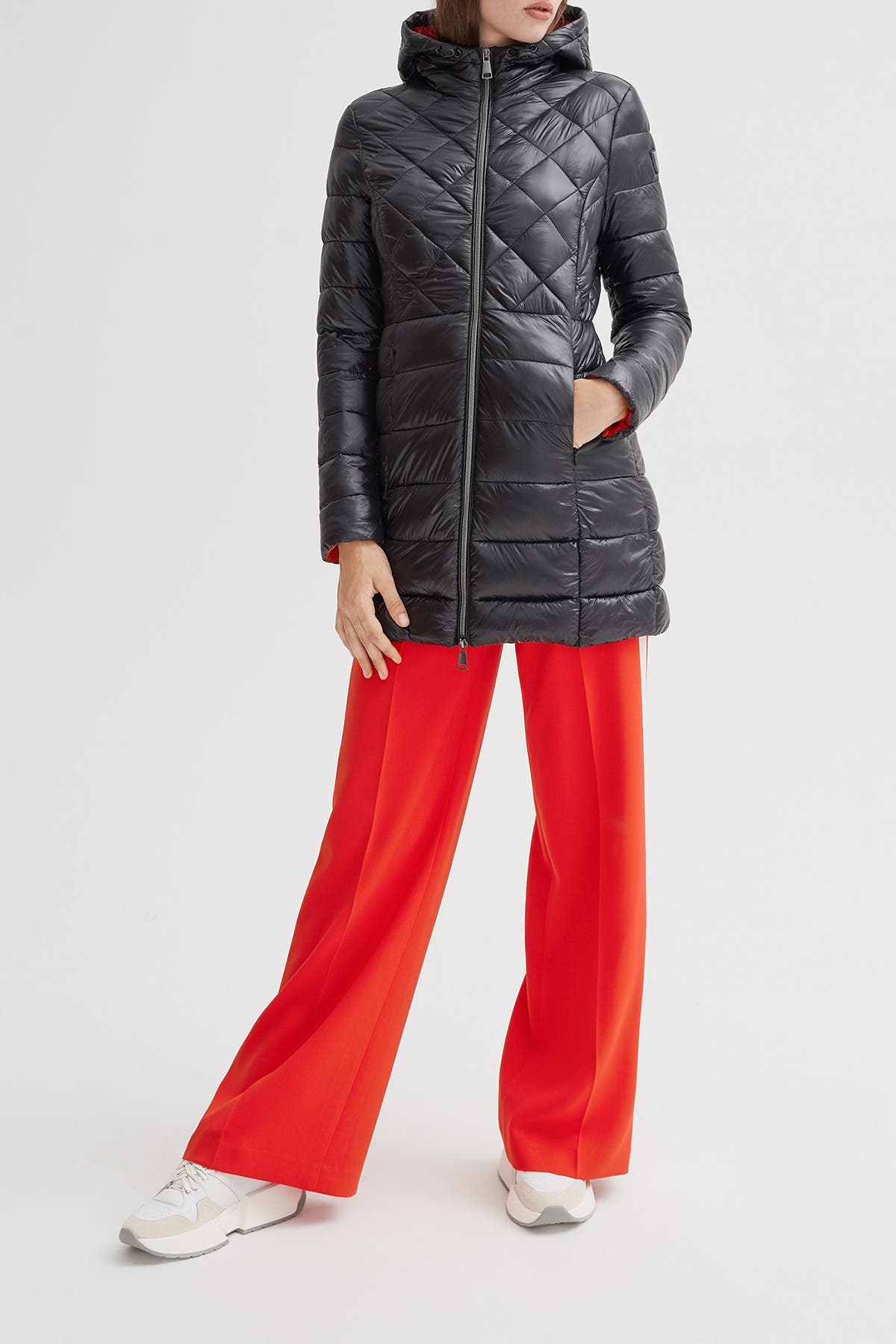 lightweight quilted hooded jacket