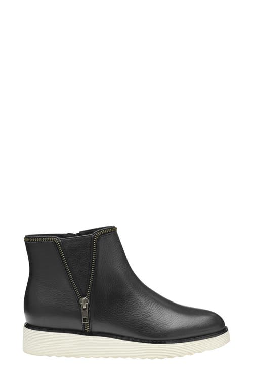 Shop Johnston & Murphy Mitzi Ankle Boot In Black Calfskin