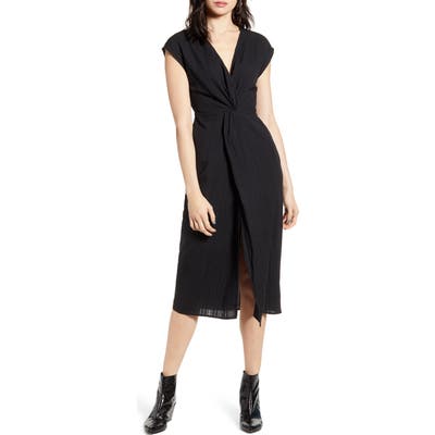 Lira Clothing Sylvan Twist Front Dress, Black